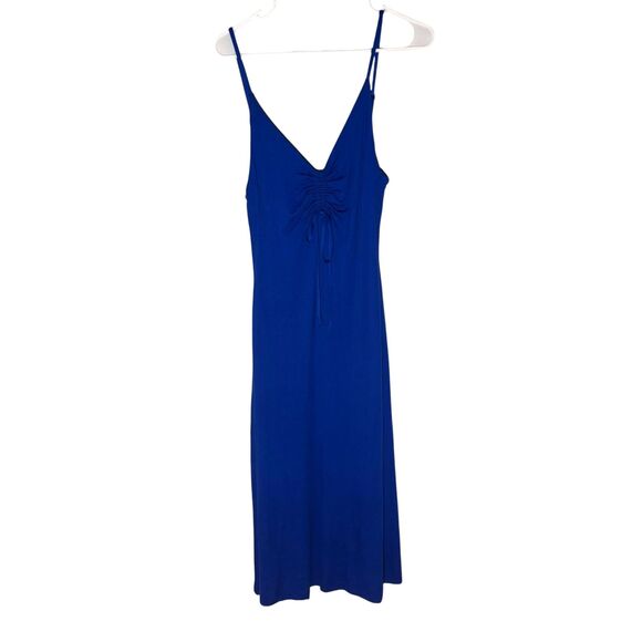 NEW Lou & Grey Signaturesoft Jersey Strappy Midi Dress in Cobalt Current- Size M - Picture 4 of 9